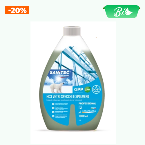 Nước lau kính, mặt bàn, siêu đậm đặc 1L SANITEC HC3