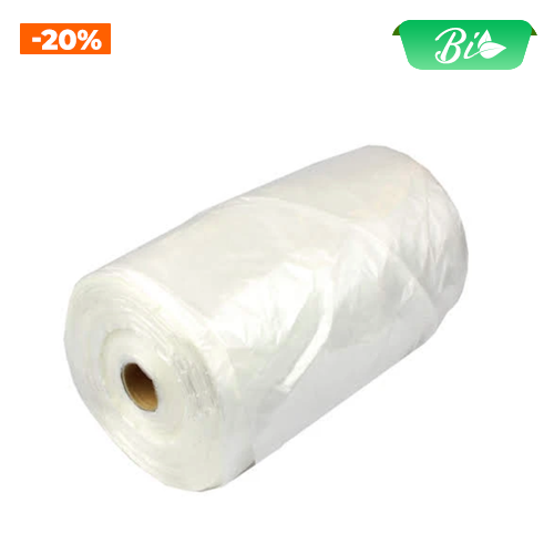 Túi nylon cuộn 5kg, 22+13x43cm, 8my