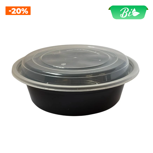 Bát nhựa PP 950ml có nắp Ø185mm