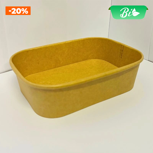 Bát giấy chữ nhật 580ml 168x120x45mm