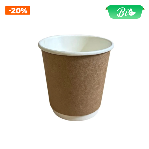 Cốc giấy hai lớp nâu 120ml