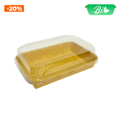 Bát Sushi giấy kèm nắp 165x115x50mm