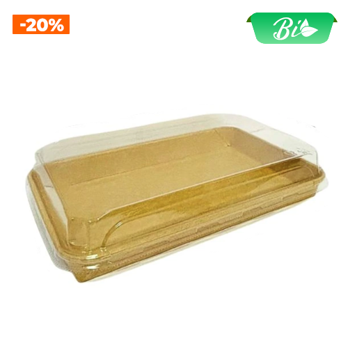 Bát Sushi giấy kèm nắp 241x152x50mm
