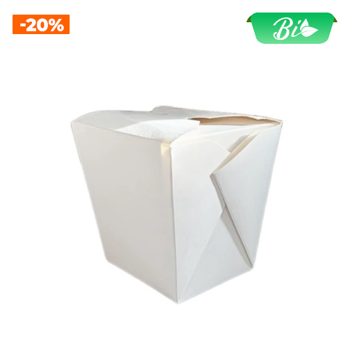 Hộp đựng mì vuông trắng 450ml