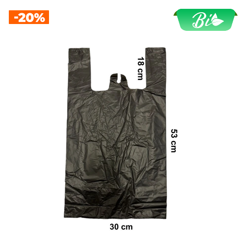 Túi 10kg đen HDPE 30x18x53cm 20my