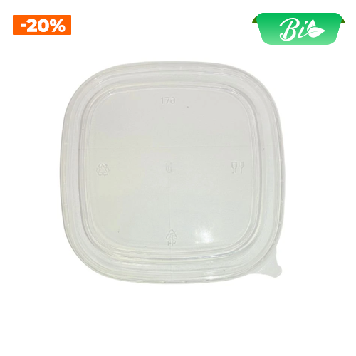 Nắp PP chịu nhiệt cho bát vuông 175x175mm