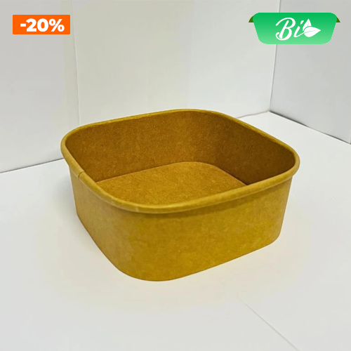 Bát giấy vuông 500ml 132x132x50mm