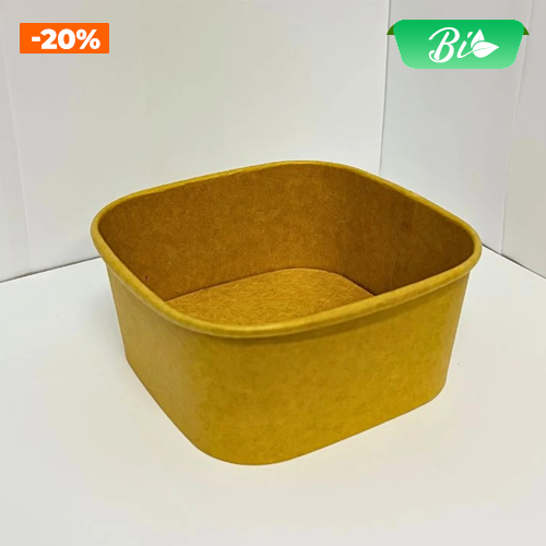Bát giấy vuông 650ml 132x132x60mm